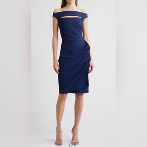 Chiara Boni Melania Jersey Dress, Size 10 US / 46 IT